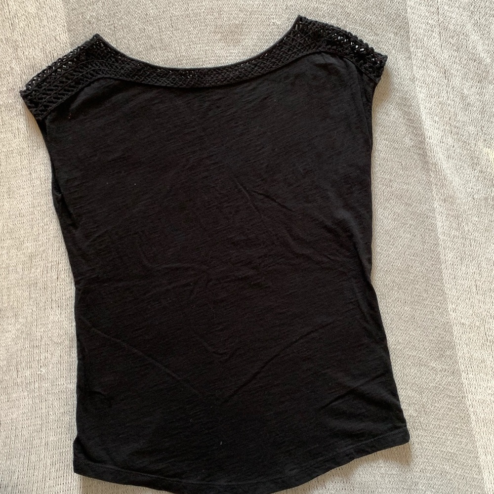 Loft Tee with Crochet Detail